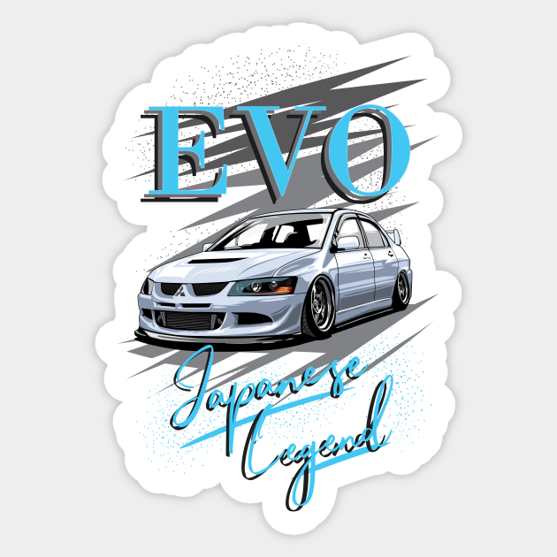 Lancer EvolutionEvo 8 jdm legend Lancer Evo Sticker TeePublic